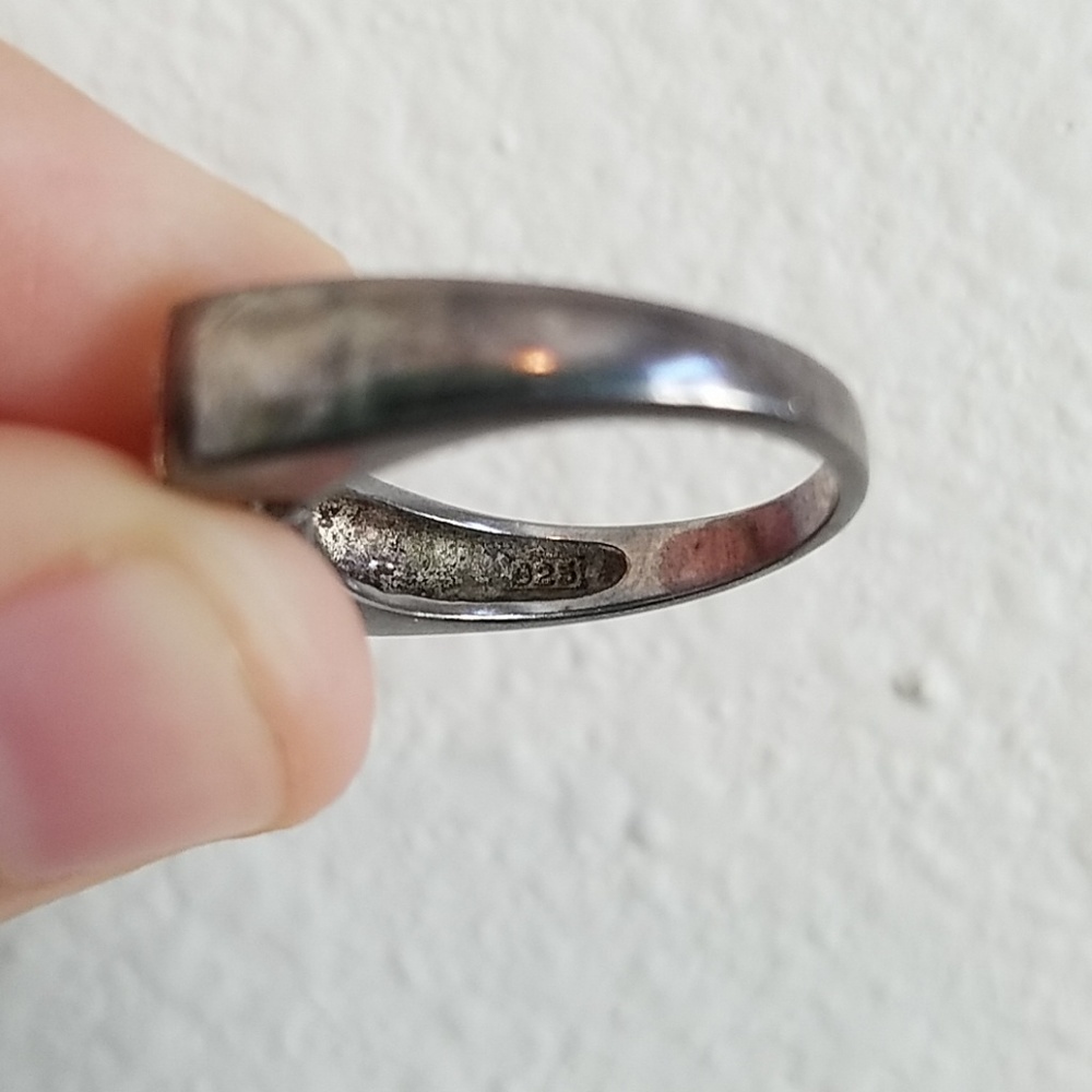 Sterling Silver Double Cz Ring - image 5